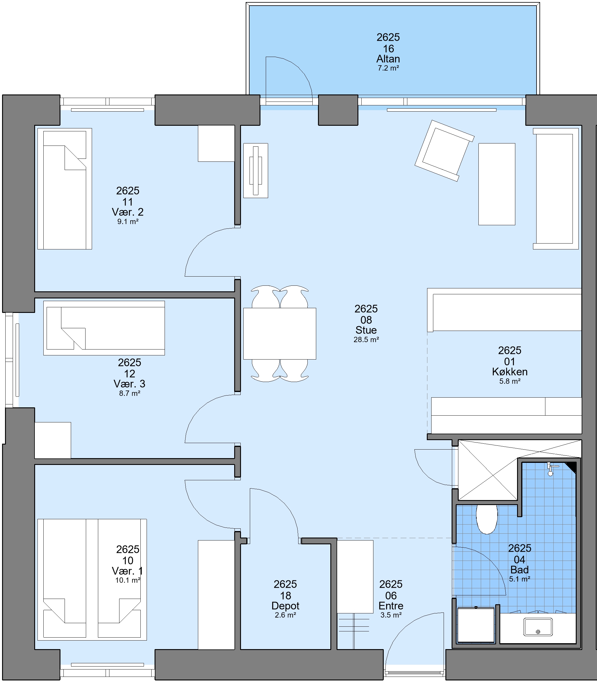 4-room apartment in Ikast image 2