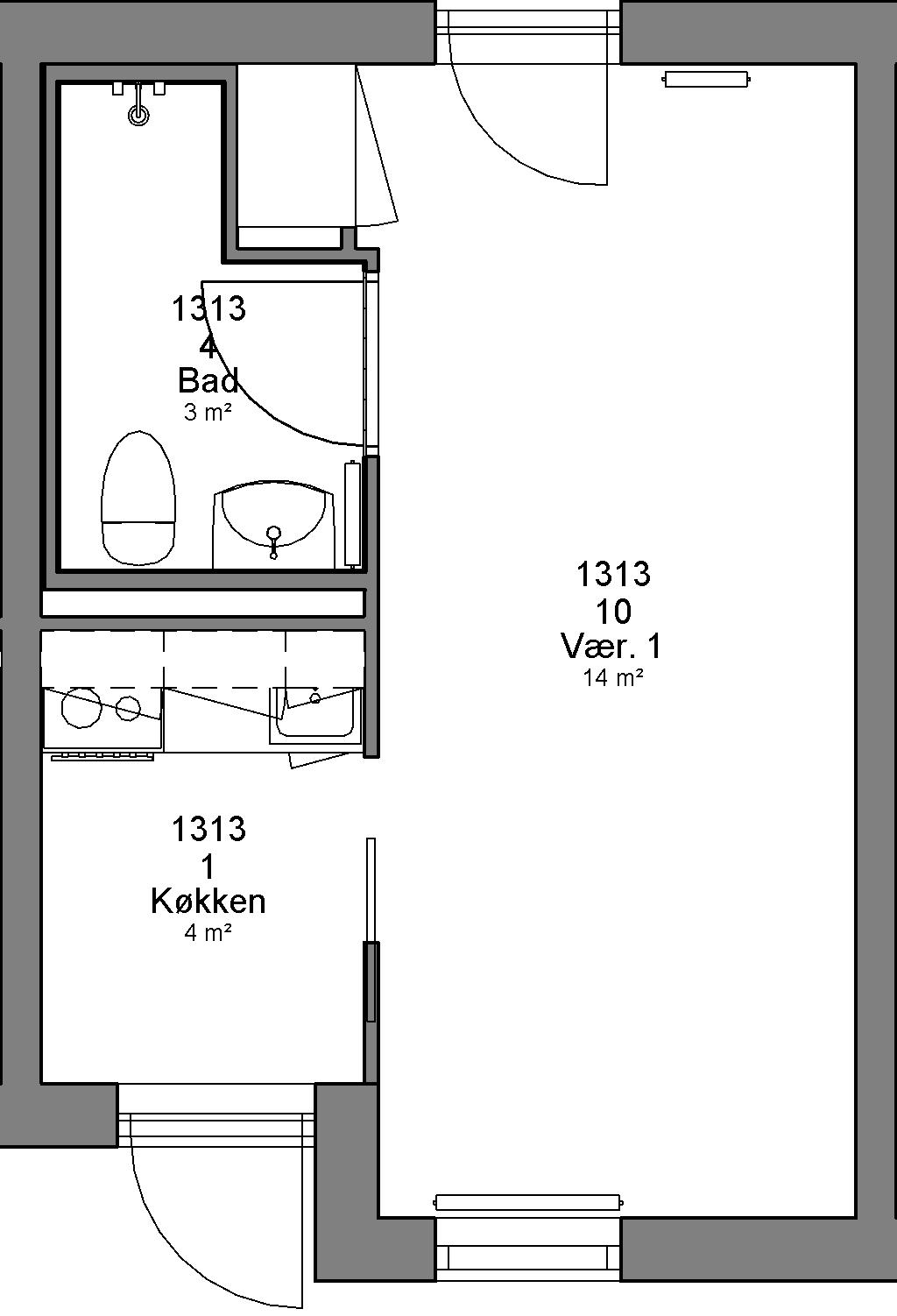 1-room apartment in Herning image 2