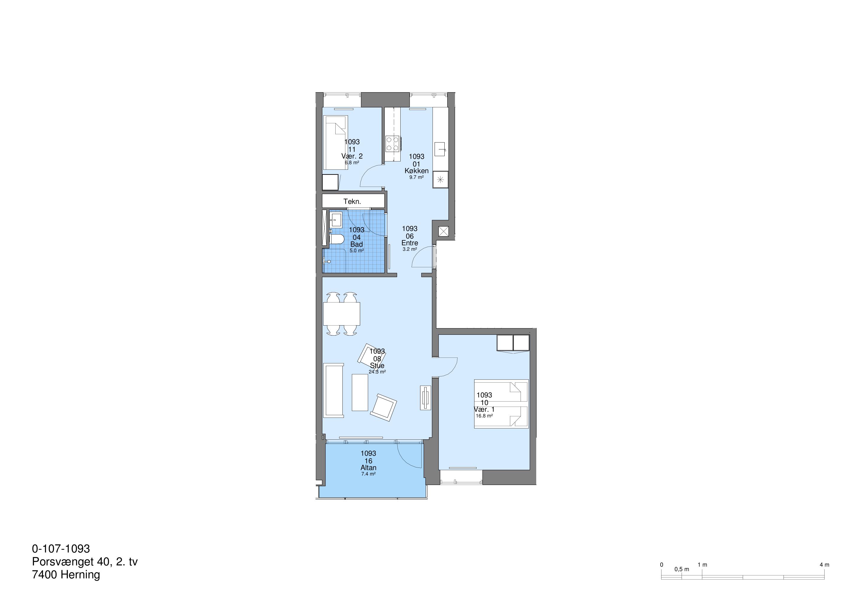 Porsvænget 40 02 TV, 7400 Herning billede 2