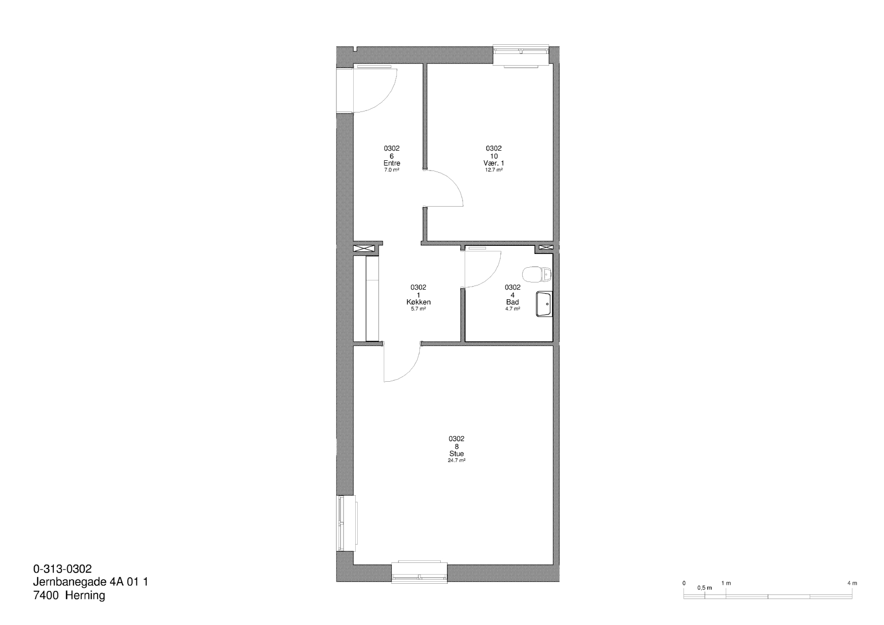 Jernbanegade 4A 01 1, 7400 Herning billede 2