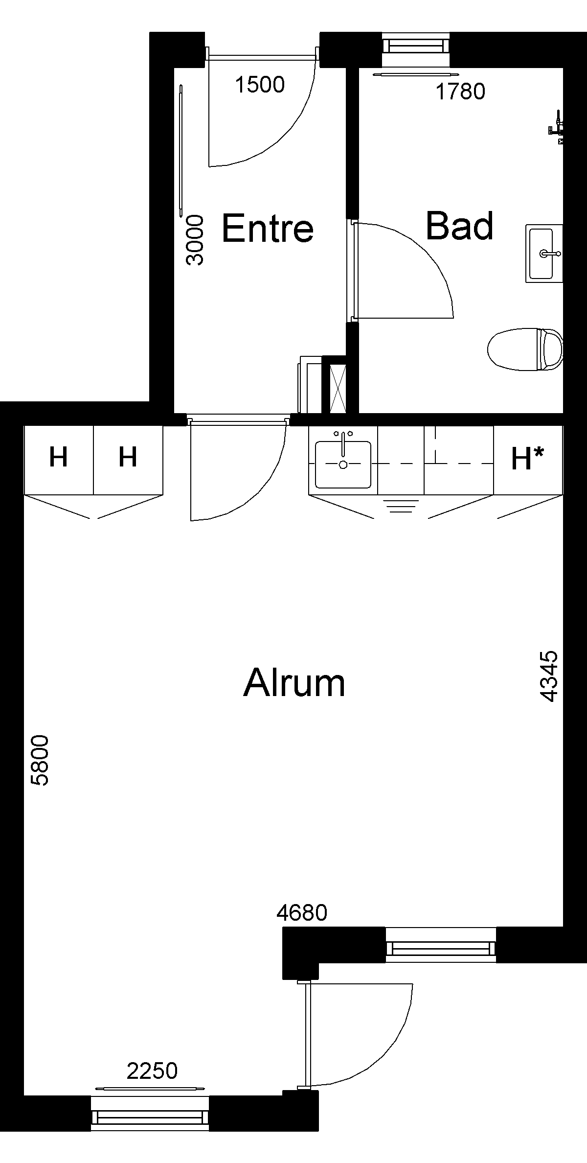 1-room apartment in Videbæk image 2