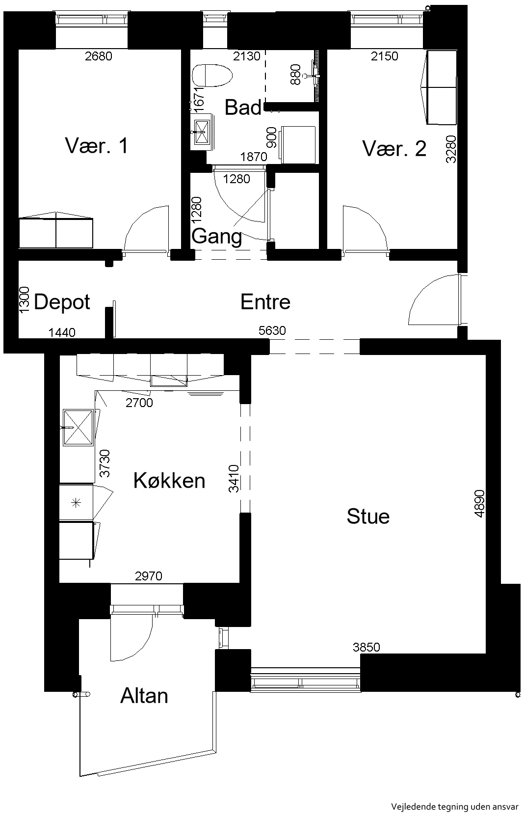 3-room apartment in Ikast image 2