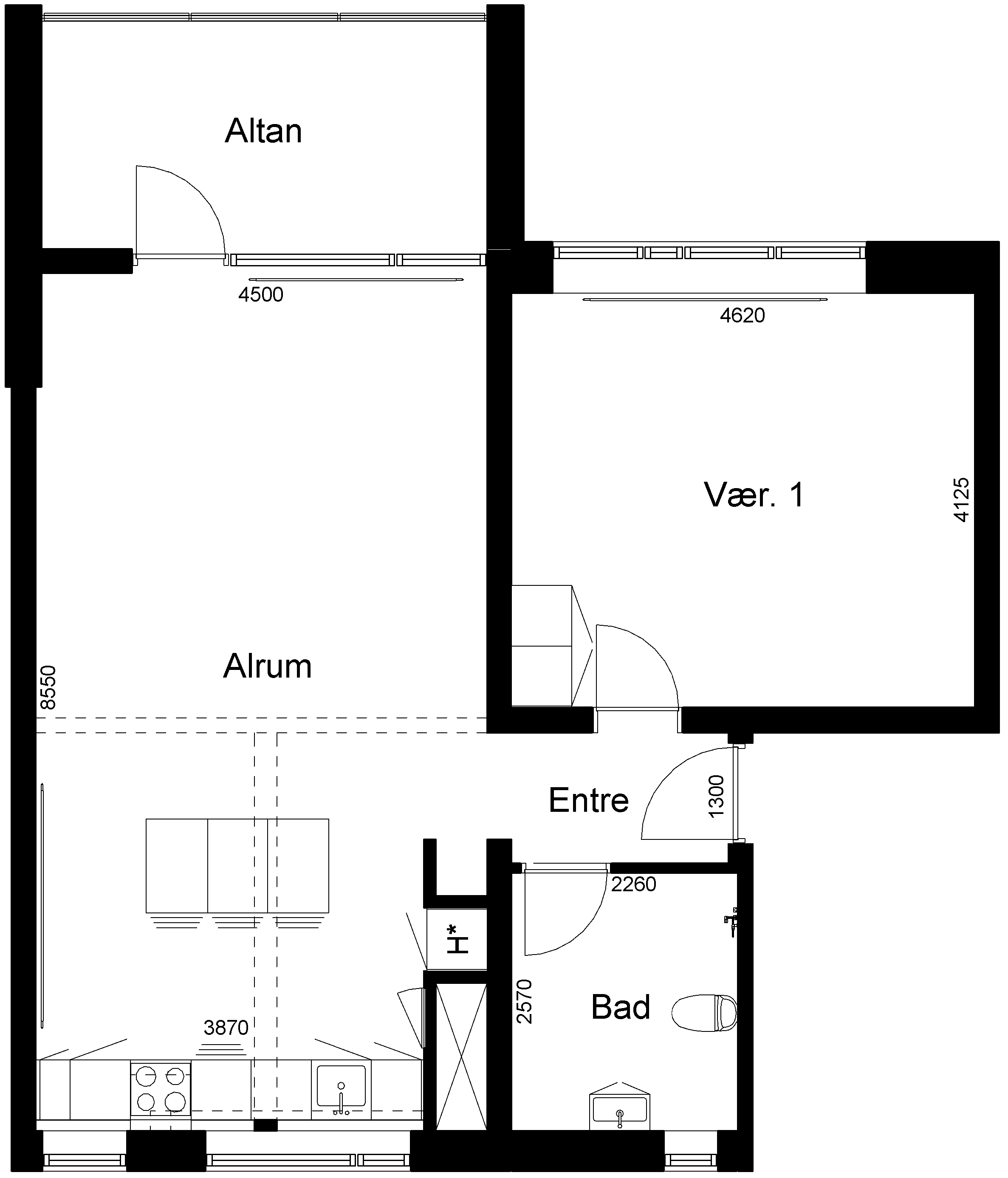 2-room apartment in Ikast image 2