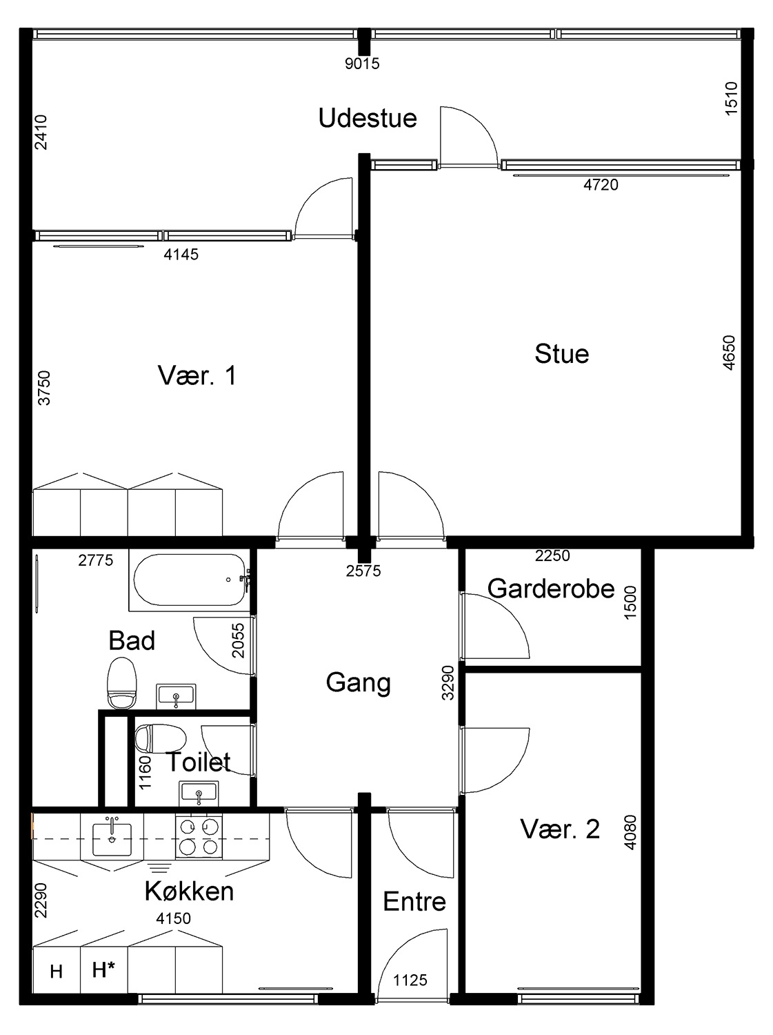 3-room apartment in Ikast image 2