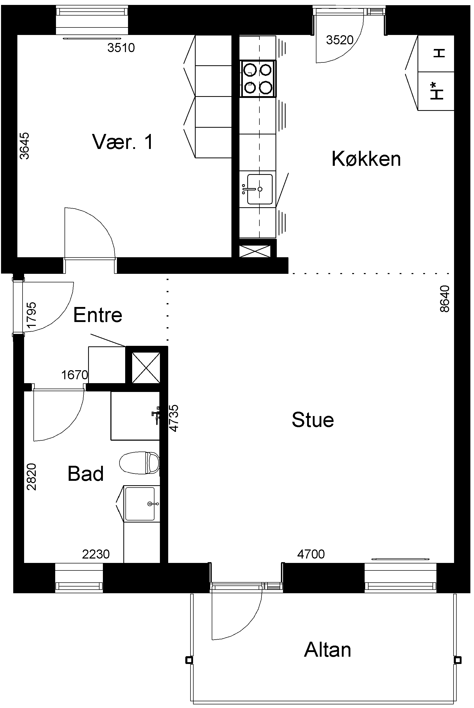 2-room apartment in Skjern image 2