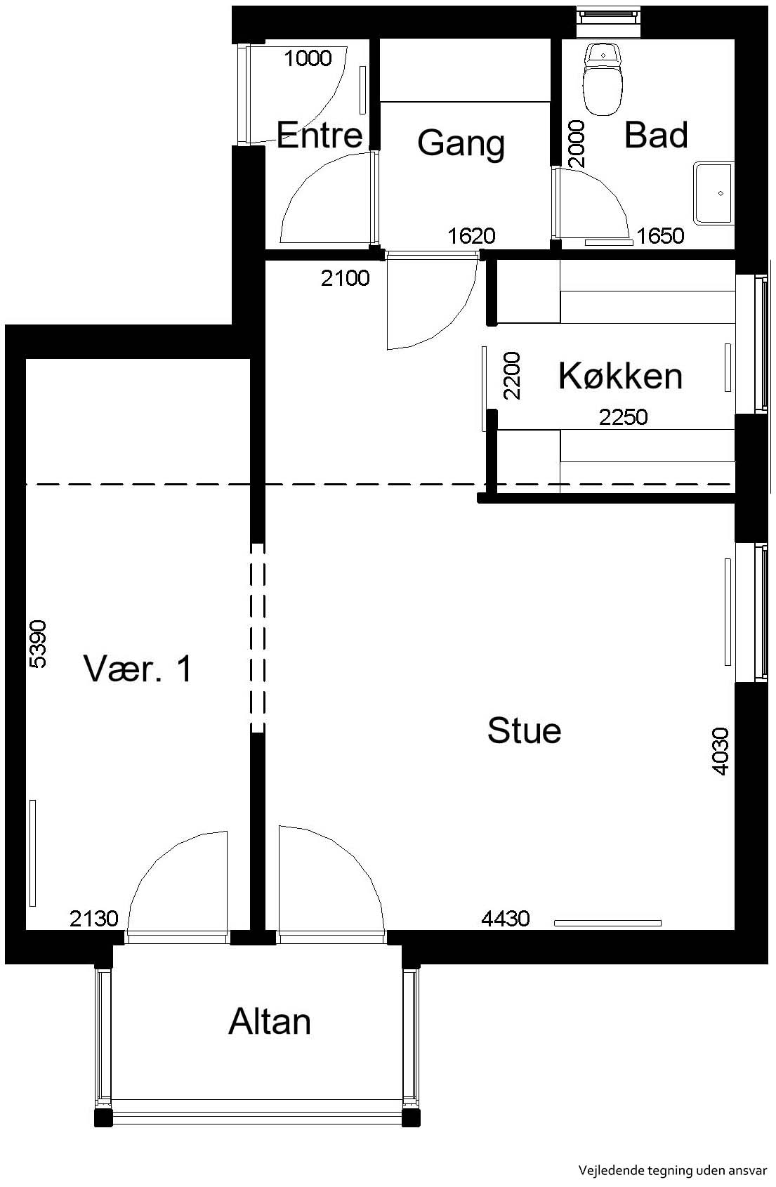 2-room apartment in Skive image 2
